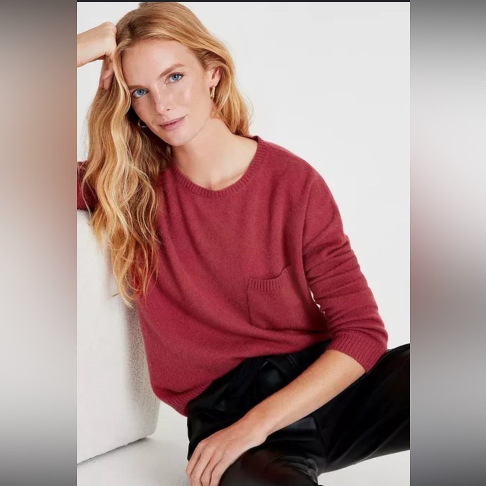 SPLENDID Caroline 100% Cashmere sweater | red | NWT | size small ❤️